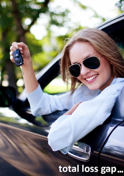 happy new car buyer
