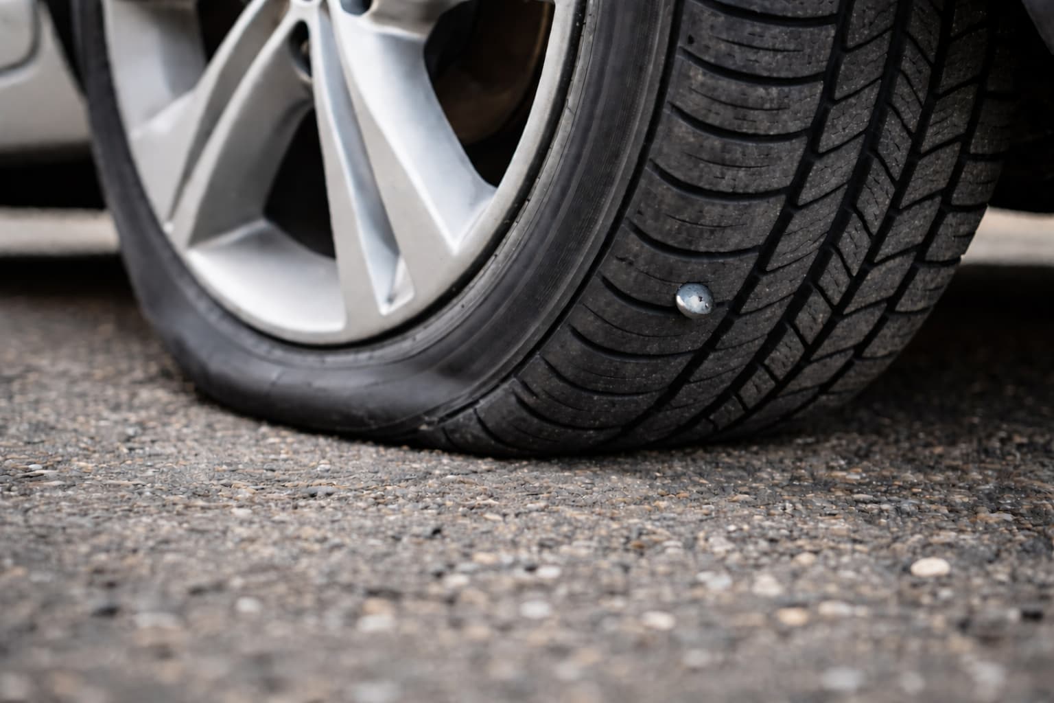 nail in punctured tyre UK nail in punctured tyre UK