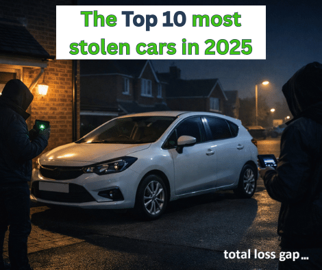 Top 10 most stolen cars in the UK 2025